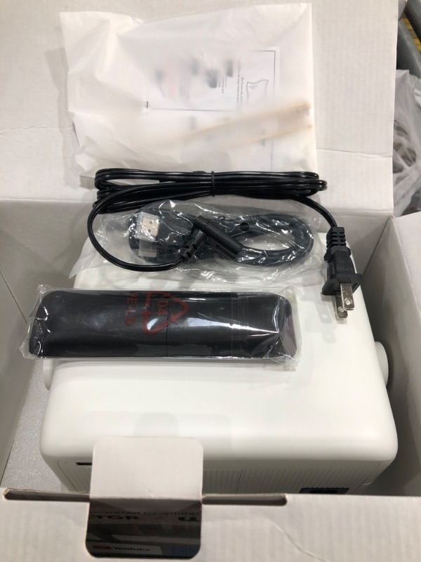 Photo 1 of ?Compatible with Netflix & Native 1080P?Projector with WiFi and Bluetooth, 250Ansi Portable Projector, Auto Focus&Keystone Correction, 180° Rotatable, Compatible with Smartphone, Laptop, HDMI, USB