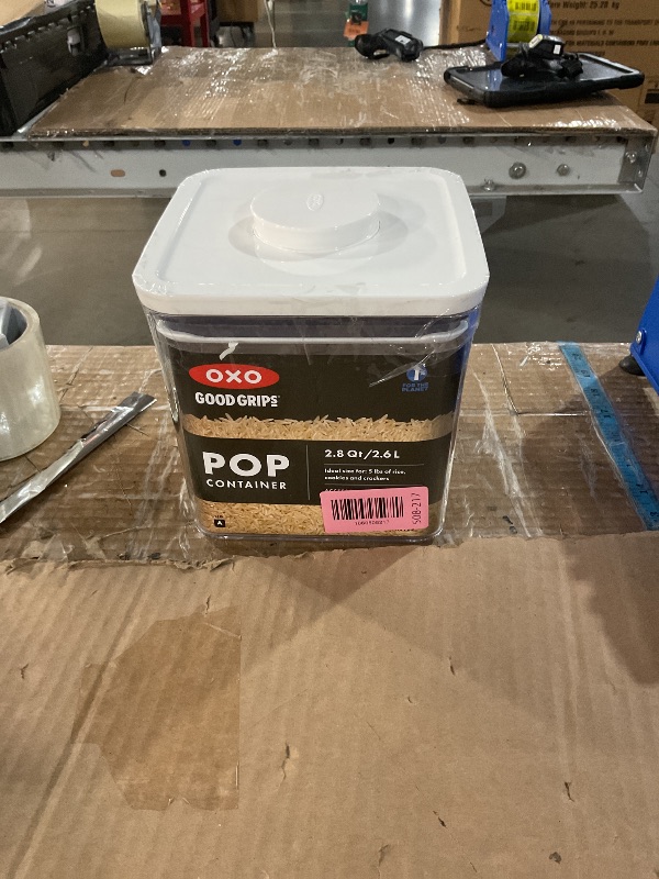 Photo 1 of (used) OXO Good Grips POP Container - Airtight Food Storage - Big Square Short 2.8 Qt Ideal for 5 lbs of sugar, cookies or crackers