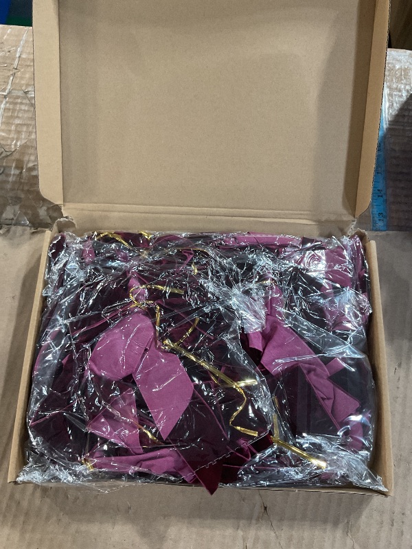 Photo 1 of ***(COLOR IS PURPLE)***Glitinsel 24 Pcs Velvet Bows Christmas Tree Ornaments Vintage Velvet Ribbon Bows for Tree Garland Wreath Indoor Xmas Decorations(9 x 13 Inch,Width of 1 1/2",Burgundy)