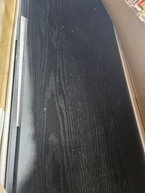 Photo 1 of ***FACTORY SEALED** URINNO Jaya Writing Desk For Residential Use With DrawerBlack, Blackwood, Large