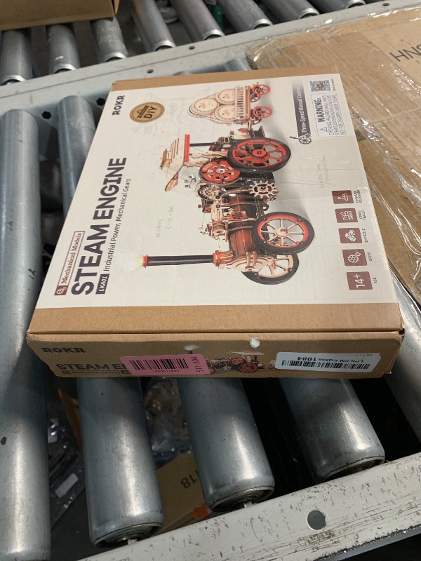 Photo 1 of ***(USED/ UNKNOWN IF MISSING PARTS)***rowood 3D Wooden Puzzles for Adults, Steam Engine Car Model Kit, 1:28 Scale Mechanical Steam Locomotive Wooden Puzzle, 469PCS,Assembly Time 6H, Awesome Gifts for Adults