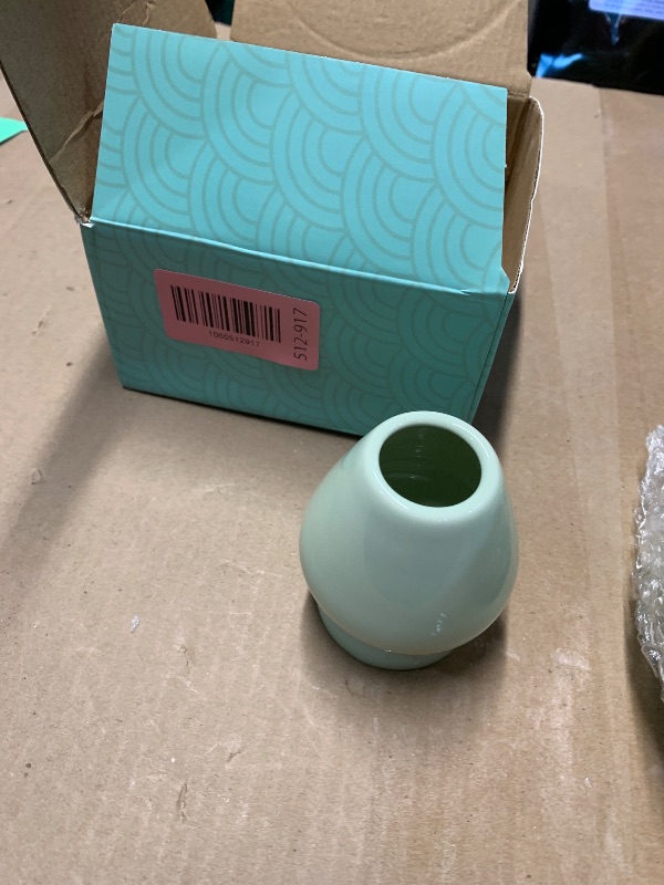 Photo 1 of ZENRC Traditional Matcha Bowl and Whisk Rest (Reshaper) - Handmade Modern Ceramic Matcha Green Tea Ceremony Essential Matcha Kit- 22oz Big Salad Porridge Juice Bowl Cup (Apple Green)