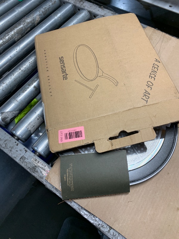 Photo 1 of ***(HEAVILY USED/ MINOR DAMAGE)***SENSARTE Nonstick Crepe Pan, Swiss Granite Coating Dosa Pan Pancake Flat Skillet Tawa Griddle 12-Inch with Stay-Cool Handle, Induction Compatible