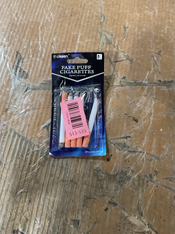 Photo 1 of * missing one *
CLESEN Fake Cigarettes,3.25 Inch Fake Puff Cigarettes(Pack of 6), Faux Cigs with a Realistic Look Durable/Realistic - Ideal for Themed Parties/Theatrical Performances…