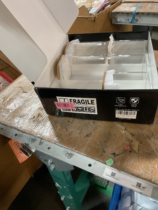 Photo 1 of * one is missing *
CZZGSM 5 Pack Square Glass Pantry Storage Containers with 132 Kitchen Food Pantry Labels - Clear Glass Jars with Airtight Wood Bamboo Lids - Glass Canisters for Cookies, Nuts, Cereal