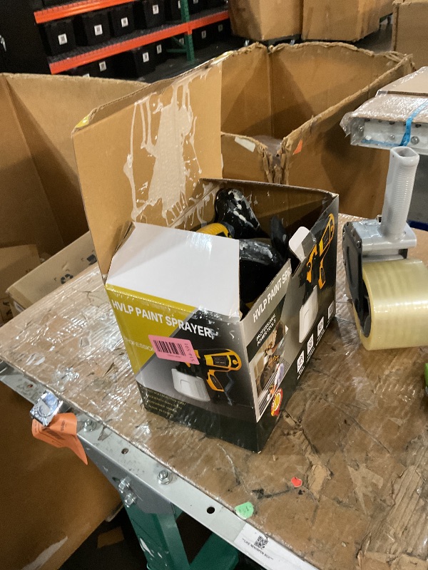 Photo 1 of * heavily used *Paint Sprayer 1000W High Power Electric Spray Paint Gun with Adjustable Spray Width Knob,1400ML Container,4 Nozzles & 3 Patterns,Easy to Clean for Furniture Cabinets House Painting Black Yellow