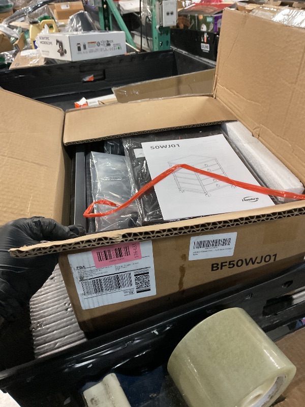 Photo 1 of (see all images) HOOBRO 5-Drawer Chest, File Cabinet, Office Cabinet with Drawers, Rolling Printer Stand for Living Room