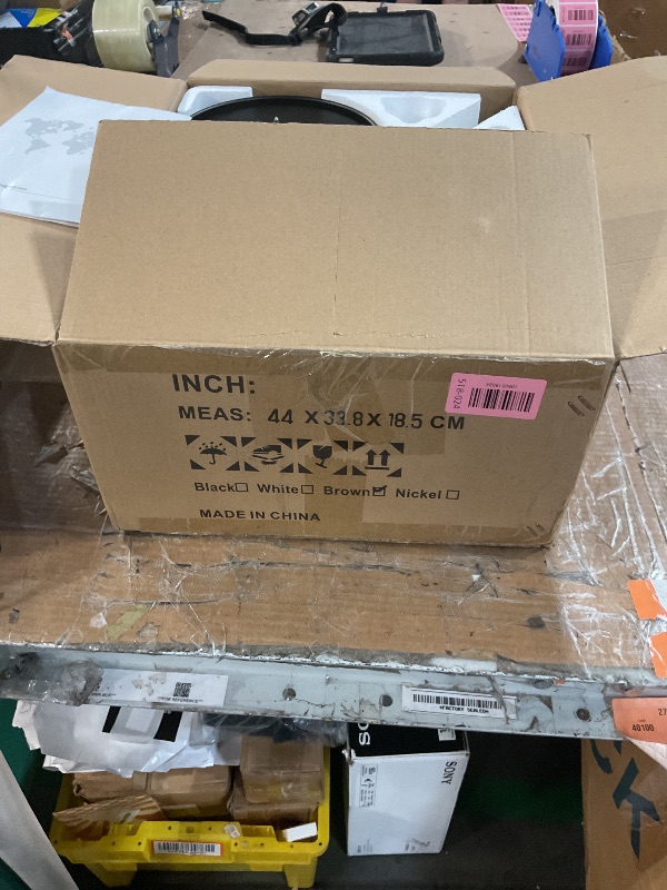 Photo 1 of ***PARTS ONLY***FUMLTP Ceiling fans with Lights, 54 In RGB Low Profile Indoor Ceiling fan with Light and Remote/App Control, Dimmable, Flush Mount, DC Reversible Motor, Noiseless Modern Ceiling Fan For Bedroom?Brown?