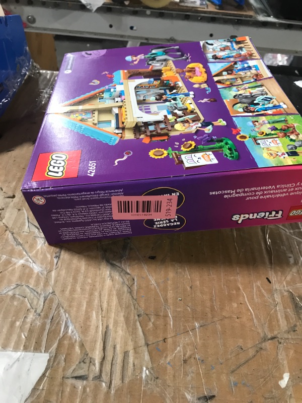 Photo 1 of ***(PARTS ONLY/ MISSING PARTS & INSTRUCTION/ NON FUNCTIONAL)***LEGO Friends Horse and Pet Vet Clinic -Veterinarian Playset for Kids, Girls and Boys, Ages 7+ - Toy Building Set for Pretend Play with 3 Minidolls, Horse Toy, Dog, and Cat - Gift Idea - 42651