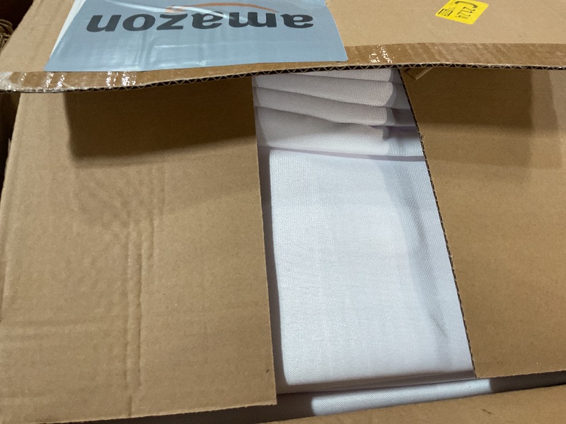 Photo 1 of ***DAMAGED - SEE NOTES/PICTURES*** sancua White Table Cloths Rectangle, 8 Pack Tablecoths for 6 Foot Tables - Washable Polyester Fabric Table Cover for Wedding, Birthday Party, Banquet Reception, 54x108 Inch