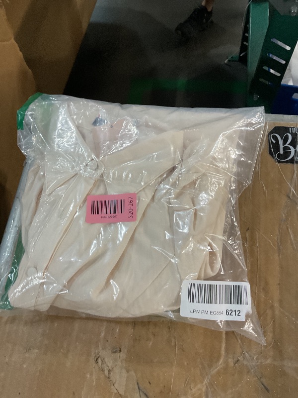 Photo 1 of (MISSING TIE)   MASCOMODA Womens Summer Dresses 2025 Short Sleeve Maxi Dress Casual V Neck Button Down Tiered A Line Flowy Midi Shirt Dress(Beige,Medium)