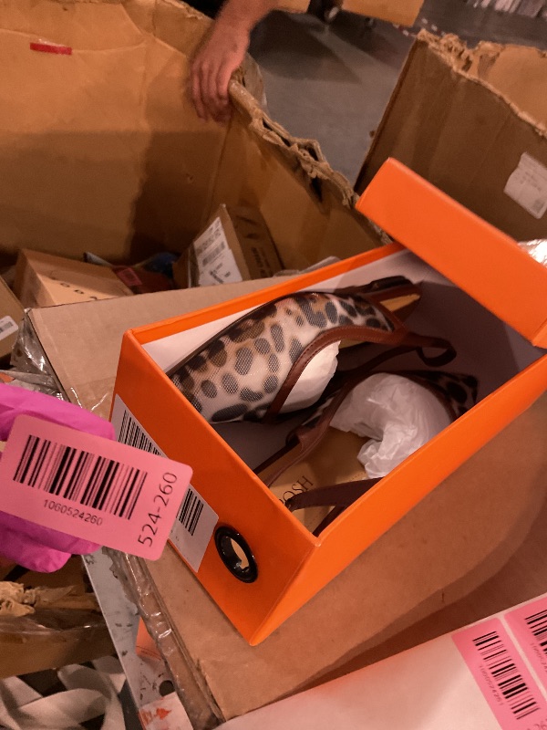 Photo 1 of ***HEAVY USE

IBDPOSH Leopard Slingback Flats for Women Stylish Pointed Toe Design with Comfortable Mesh Material for Breathable Party Dress Elegant Shoes Size 6