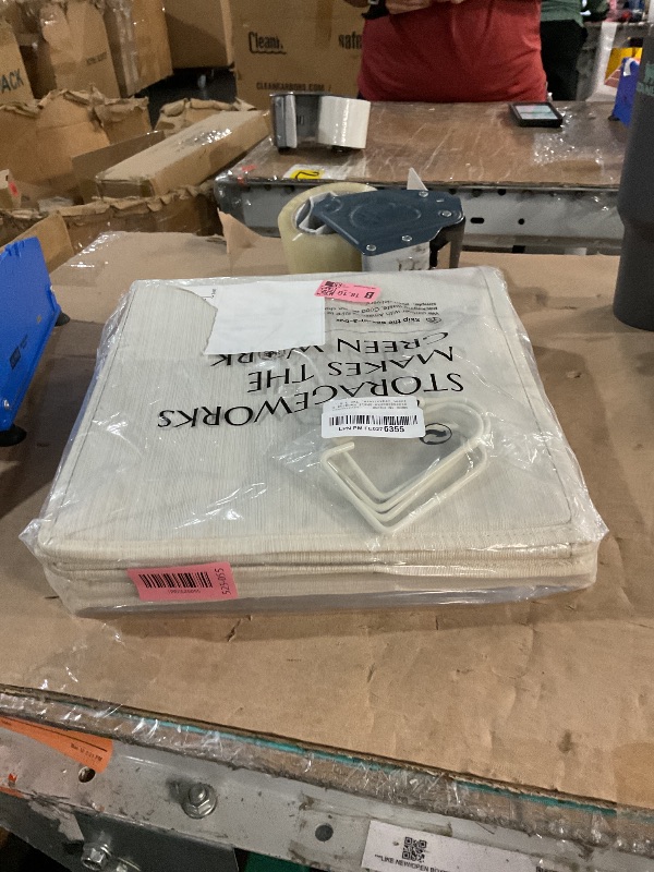 Photo 1 of ***(MISSING HOOKS)***StorageWorks 6-Shelf Closet Organizers, Two 3-Shelf Separable Hanging Shelves for Closet, 12" D x 12" W x 48 ¼"H, Mixing of Beige, White & Ivory