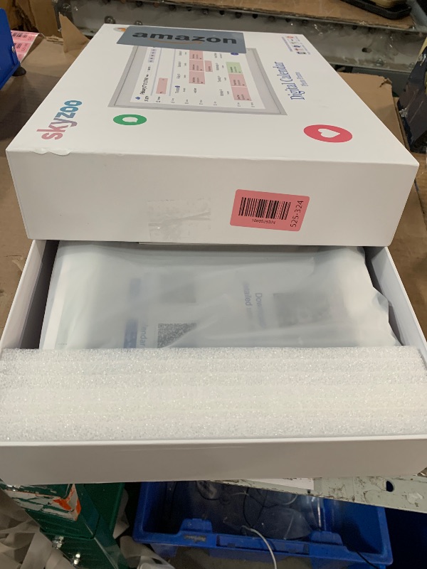 Photo 1 of ***(PARTS ONLY/ NON FUNCTIONAL)***Skyzoo 15.6-Inch Digital Calendar – Schedule, Chore Chart, Meal Planner, Task Rewards System, Family Photo Display, Syncs with Online Calendars, Horizontal, Vertical & Wall-Mount