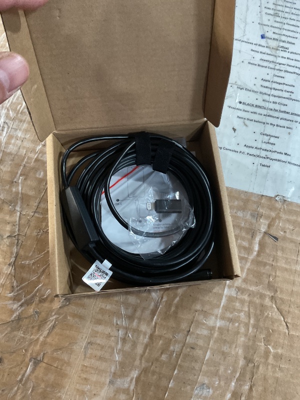 Photo 1 of [Dual-Lens] Endoscope Camera with Light, 1920P HD Borescope with 8+1 Adjustable LED Lights, IP67 Waterproof 16.5FT Semi-Rigid Snake Cord Inspection Camera for iPhone, iPad and Android Phone (Type C)