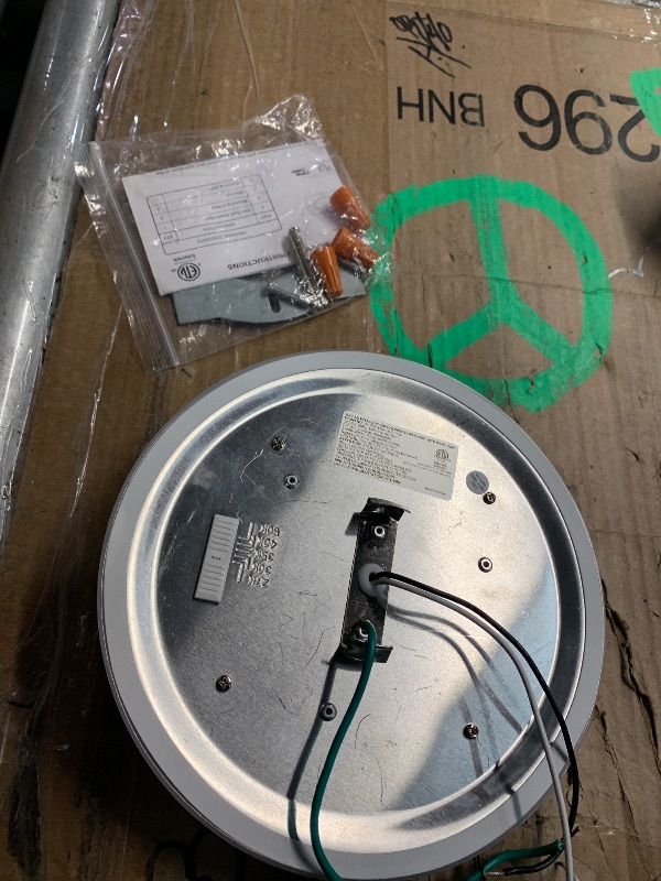 Photo 1 of ***(USED/ UNABLE TO TEST ITEM)***JULLISON 6 Inch LED Low Profile Disk Light with Night Light, 120VAC, 15W, 5CCT Color Changing, 1000LM, Dimmable, ETL, Shower Wet Rated Screw in Flush Mount Ceiling Light, White/1 Pack