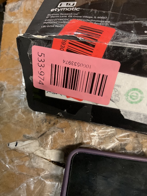 Photo 1 of ** PARTS ONLY NONFUNCTIONAL**
Etymotic ER4SR Studio Reference Earphone,Black
