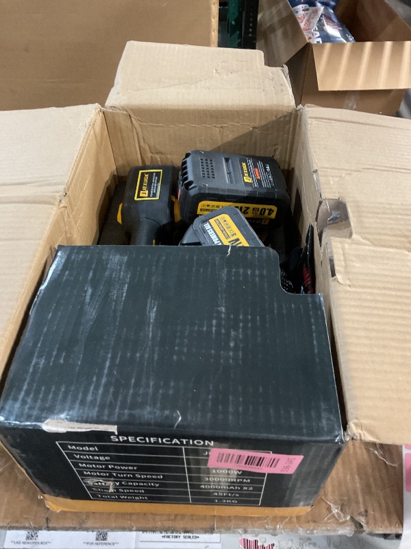 Photo 1 of (see all images) JEXUGK 12" Brushless Cordless Chainsaw, Hand Held Cordless Chain Saw with 2 x 4.0Ah Battery, Portable Small Mini Chainsaw