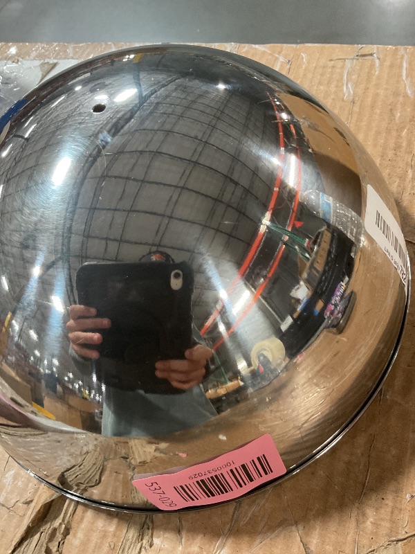 Photo 1 of ***(MISSING TOP)***UTHCLO Stainless Steel Steak Cover Serving Dish Covers Griddle Basting Cover Melting Dome for Griddle Cloche for Food Griddle Dome Cover to Keep Food Warm Basting Cover for Griddle Silver