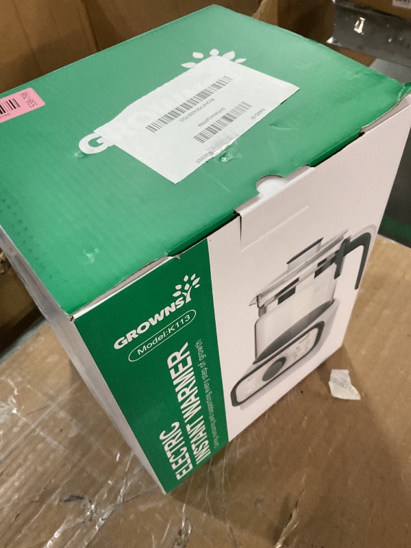 Photo 1 of ***(PARTS ONLY/ NON FUNCTIONAL)***GROWNSY Baby Instant Warmer, Glass Water Boiler with Accurate Temperature Control for Formula, Coffee and Tea, 1.3 Liter Electric Kettle with LCD Display and Timer