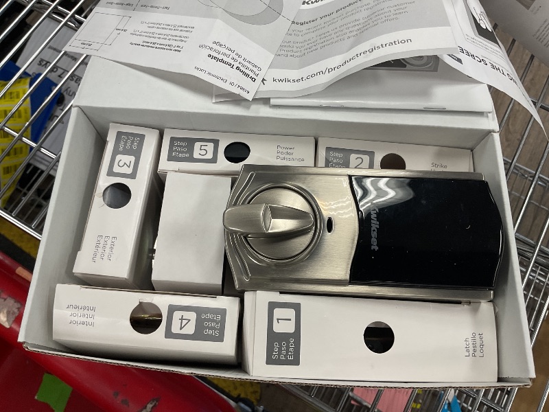 Photo 3 of Kwikset HomeConnect 918 Traditional Z-Wave Long Range Enabled Touchscreen Lock Works with Ring Alarm, Samsung SmartThings Hub Required, Sold Seperately in Satin Nickel