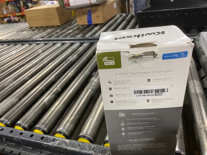 Photo 1 of Kwikset HomeConnect 918 Traditional Z-Wave Long Range Enabled Touchscreen Lock Works with Ring Alarm, Samsung SmartThings Hub Required, Sold Seperately in Satin Nickel