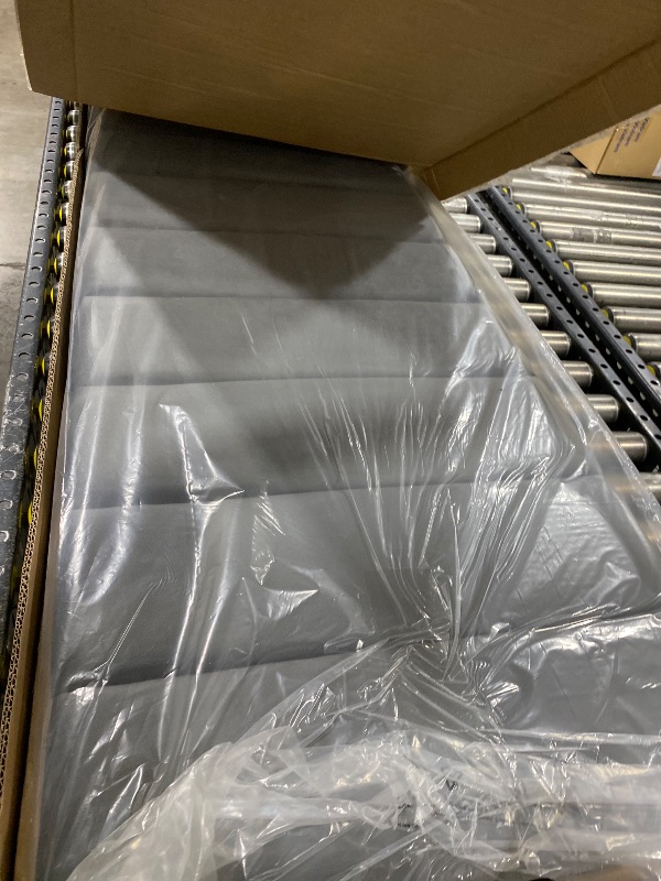 Photo 1 of DWVO King Size Bed Frame with 4 Storage Drawers and RGB LED Lights, Velvet Upholstered Platform Bed with Charging Station and Bookcase Storage Headboard, No Box Spring Needed, Easy Assembly, GREY