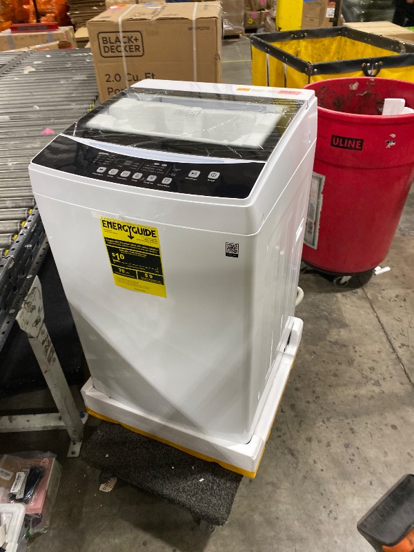 Photo 1 of BLACK+DECKER Small Portable Washer, Washing Machine for Household Use, Portable Washer 2.0 Cu. Ft. with 6 Cycles, Transparent Lid & LED Display