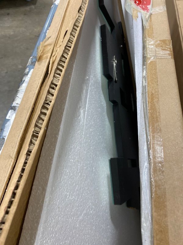 Photo 1 of KOHROS Modern Geometric Irregular Mirror for Wall Decor 44" x 30" Decorative Mirror with Beveled Glass for Entryway Hallway Living Room Home Decor Horizontal or Vertical Hanging