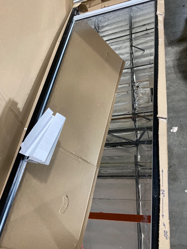 Photo 1 of Alpine Corporation Mirror Waterfall Fountain with Stones and Lights - Zen Indoor/Outdoor Decor for Office, Living Room, Patio, Entryway - 72 Inches