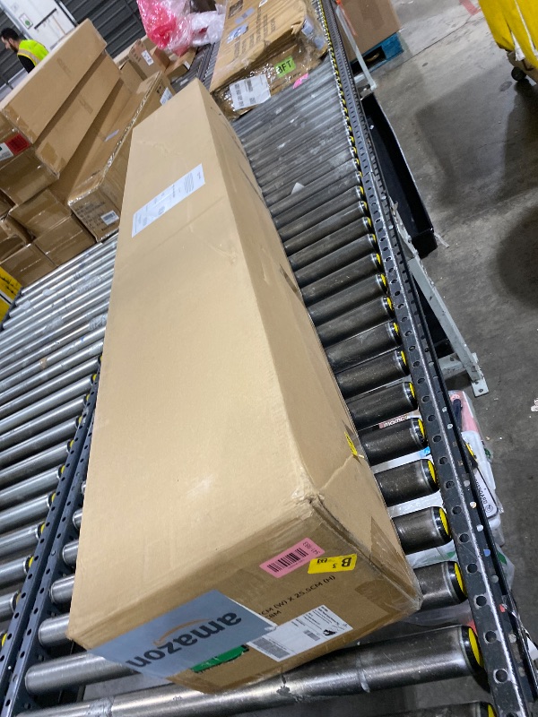 Photo 1 of Amazon Basics Smart Box Spring Bed Base, 9-Inch Height Mattress Foundation, Tool-Free Easy Assembly, Metal Frame, Cal King, 83" x 71" x 9", White