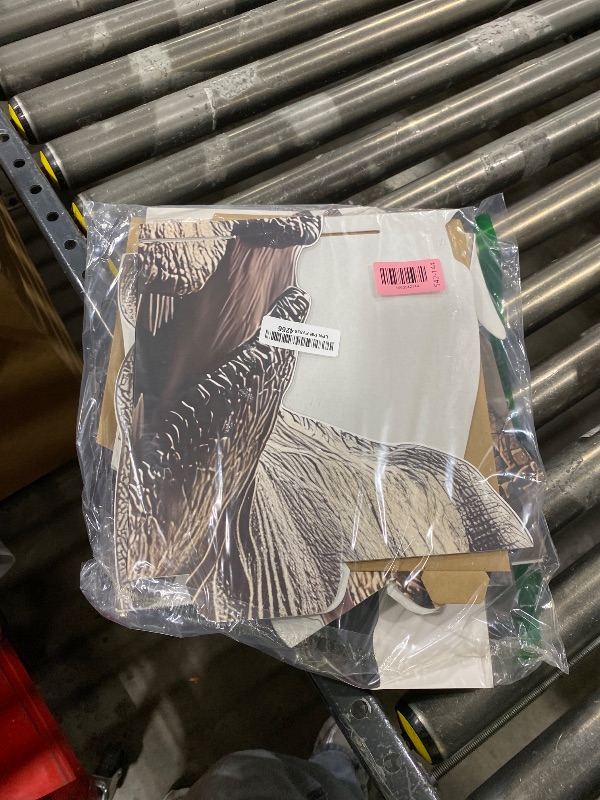 Photo 1 of MUNILAIL 5.2 ft Dinosaur Cardboard Cutout Large T-Rex Cutout Stand-up Tyrannosaurus Photo Backdrop for Dinosaur Birthday Jungle Safari Party Supplies