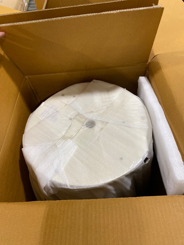 Photo 1 of missing multiple pieces-------------------------------Modway EEI-6764-WHI Caspian 72" Oval Concrete Dining Table, White