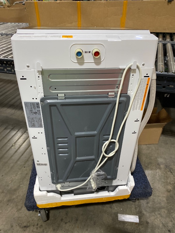 Photo 1 of BLACK+DECKER Small Portable Washer, Washing Machine for Household Use, Portable Washer 1.7 cu.Ft with 8 Cycles, Transparent Lid & LED Display