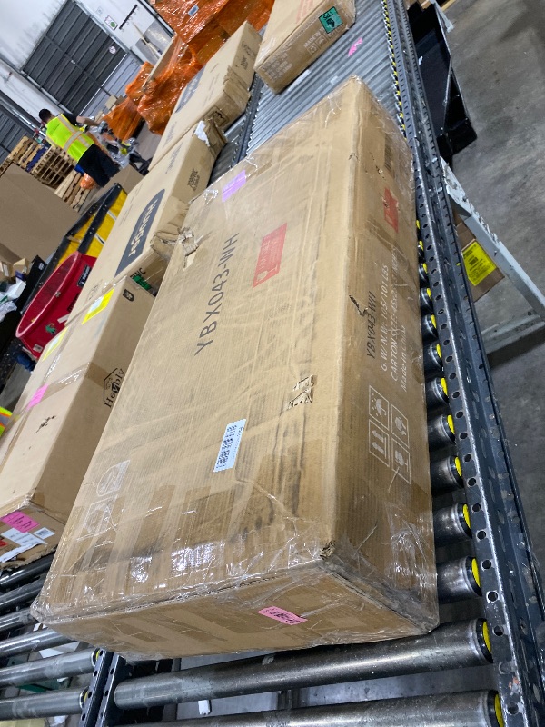 Photo 1 of NUNU LAB Makeup Vanity Desk with Mirror and Lights, White Dressing Table with Charging Station, Makeup Vanity with RGB Cabinets and 7 Drawers RGB Cabinets, 3 LED Light Modes (043 White)