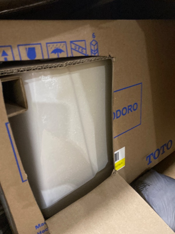 Photo 1 of TOTO Drake Transitional Two-Piece Elongated 1.28 GPF Universal Height TORNADO FLUSH Toilet with CEFIONTECT, Cotton White - CST786CEFG#01