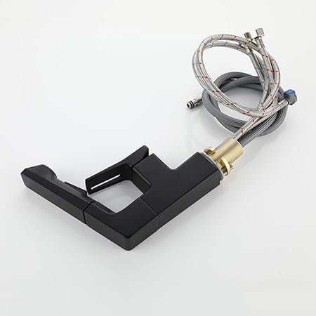 Photo 1 of Single Hole Bathroom Faucet with Pull Out Sprayer Dual Mode Mixer Tap for Hot and Cold Water 360° Rotation Single Handle Multi-Function Retractable Pull Down Sink Faucet