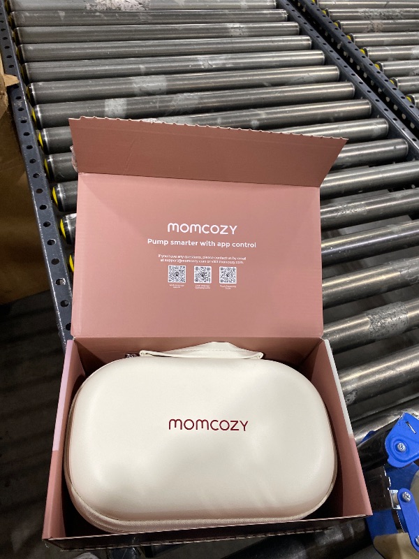 Photo 1 of Momcozy M5 Smart APP Controlled Wearable Breast Pump, Hands-Free Wireless Electric Pump, 3 Modes 9 Suction Levels, BPA-Free, Portable Lightweight, 24mm Flange, 2-Pack Quill Gray
