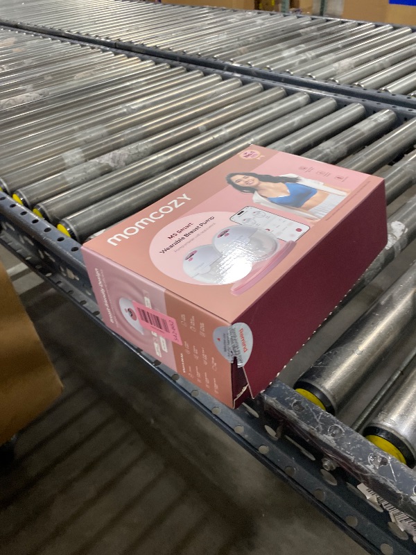 Photo 1 of Momcozy M5 Smart APP Controlled Wearable Breast Pump, Hands-Free Wireless Electric Pump, 3 Modes 9 Suction Levels, BPA-Free, Portable Lightweight, 24mm Flange, 2-Pack Quill Gray