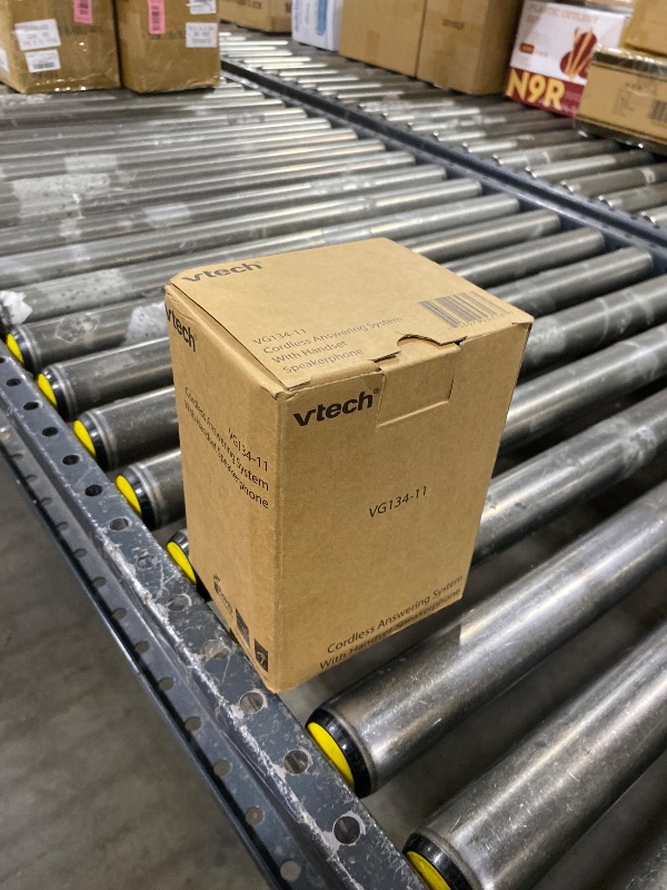 Photo 1 of [New] VTech VG134-11 DECT 6.0 Cordless Home Phone with Bluetooth Connection, Digital Answering Machine, Backlit Display,Full Duplex Speakerphone, Caller ID/Call Waiting,1000 ft Range (Black)