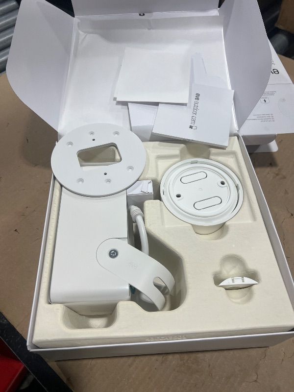 Photo 1 of Eve Outdoor Cam (White Edition) – Secure floodlight Camera, (HomeKit Secure Video), 1080p, Night Vision, Wi-Fi (2.4 GHz), Motion Sensor, Two-Way Communication, Flexible & Easy Installation