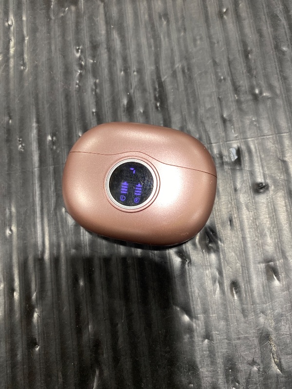 Photo 1 of Fhumsh A10 Pro Wireless Earbuds Bluetooth 5.3 HiFi Stereo, 50H Playback LED Digital Display Earphones, ENC Noise Cancelling Mic, Ergonomic Sport Headphone Headset for Gym/Running/Work - Rose Gold