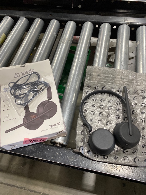 Photo 1 of SEJJ Wireless Headset with Mic for Work, Bluetooth 5.4 Headphones with AI Noise-Canceling Mic for Clear Calls, Wireless Headsets with Mic Mute & USB A/C Dongle for PC, Computer, Laptop, Black