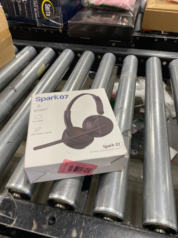 Photo 1 of SEJJ Wireless Headset with Mic for Work, Bluetooth 5.4 Headphones with AI Noise-Canceling Mic for Clear Calls, Wireless Headsets with Mic Mute & USB A/C Dongle for PC, Computer, Laptop, Black