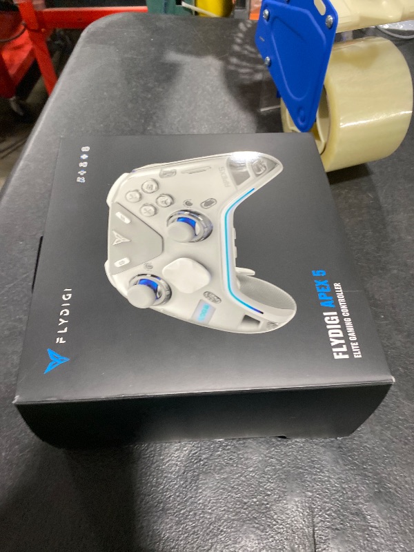 Photo 1 of FLYDIGI Apex 5 PC Controller, Forceflex Joystick 2.0, ForceAdapt Triggers, 3ms Ultra-Low Latency, RGB Light Bar, Full-Color LCD Display,1500mAh Battery PC/NS/Android/TV