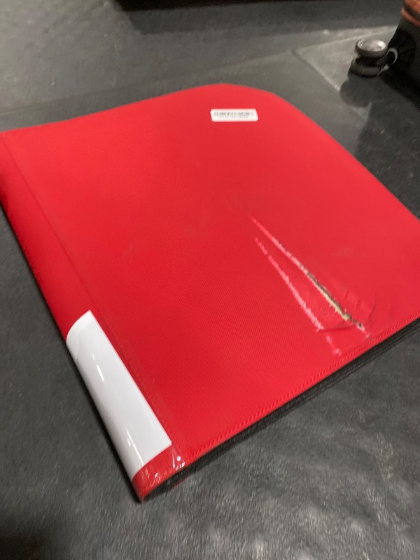 Photo 1 of Premium 2000 Pocket Card Binder - 20 Pocket Trading Card Binder with Sleeves Fits 2000 Cards, Ringless Card Album for TCG - Model A?Classic Red