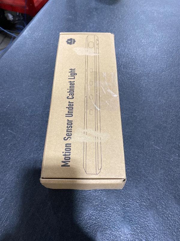 Photo 1 of WILLED Under Cabinet & Closet Lights with Remote, Motion Sensor, Rechargeable, Magnetic, 3 Color Temps, Dimmable LED Light Bar for Indoor Kitchen Counter (4 Pack, White)