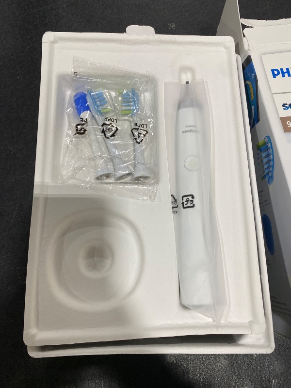 Photo 1 of Philips Sonicare DiamondClean Smart 9500 Electric Toothbrush, Sonic Toothbrush with App, Pressure Sensor, Brush Head Detection, 5 Brushing Modes and 3 Intensity Levels, White, Model HX9923/01