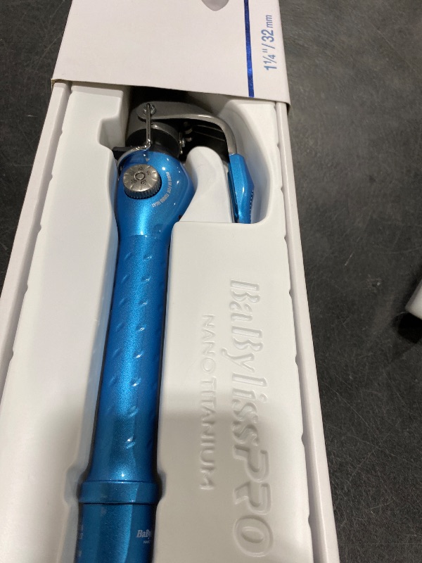 Photo 1 of BaBylissPRO Nano Titanium Spring Curling Iron, 1.25" Professional Spring Hair Curler for Long Lasting Curls & All Hair Types