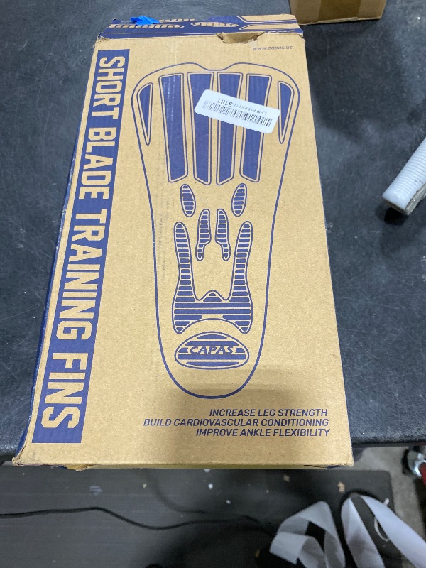 Photo 1 of CAPAS Swim Training Fins Comfortable Silicone Lap Swimming Short Blade Floating Flippers with Mesh Bag for Adult Men Women Build Leg Strength